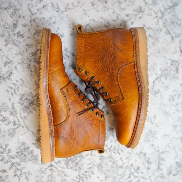 Limited Rancourt & Co. Brown Leather Moc-Toe Boots - Men's 8D - Picture 2 of 8